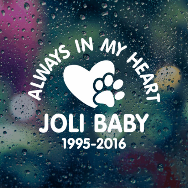 Budget Paw Print Heart Thumbnail